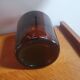 Lady Jeanne vase in brown smoked glass Some small discreet white traces