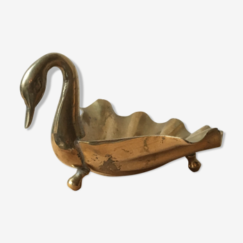 Empty Pocket Swan brass on foot