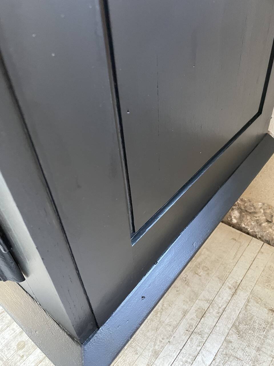 60s brutalist black sideboard