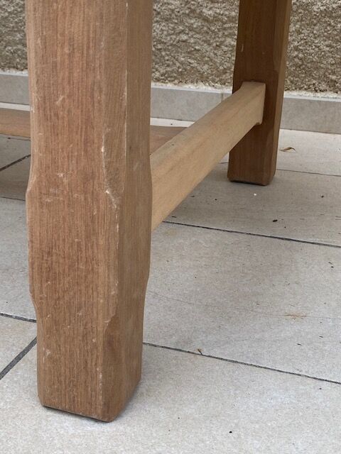 Extended farmhouse table