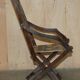 Antique Indo-Anglo elephant folding military chair circa 1890