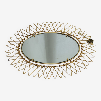 Gilded metal mirror