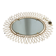 Gilded metal mirror