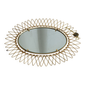 Gilded metal mirror