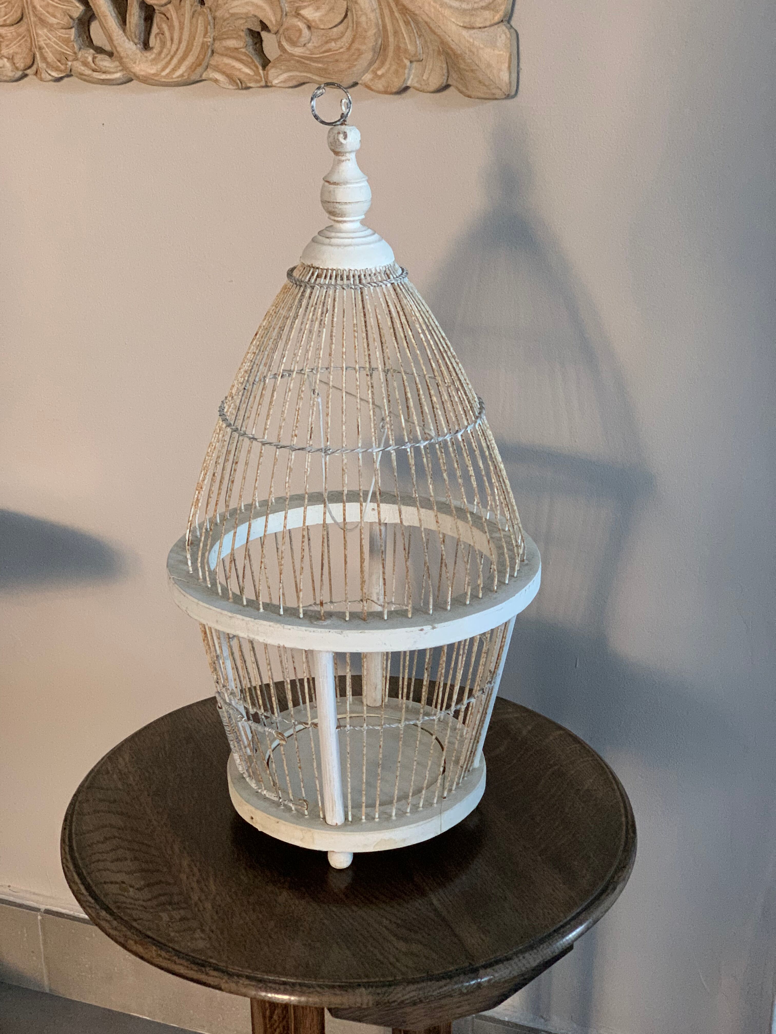 Wooden and metal cage
