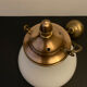 Opaline pendant lamp