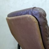 Mid-century Finnish leather lounge chair by Oy BJ Dahlqvist for BD Furniture, 1960s