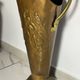 Vintage umbrella stands in solid brass and copper – Relief decoration