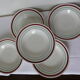 5 vintage porcelain soup plates