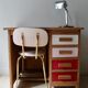 Children's desk in oak from the 60s and his chair