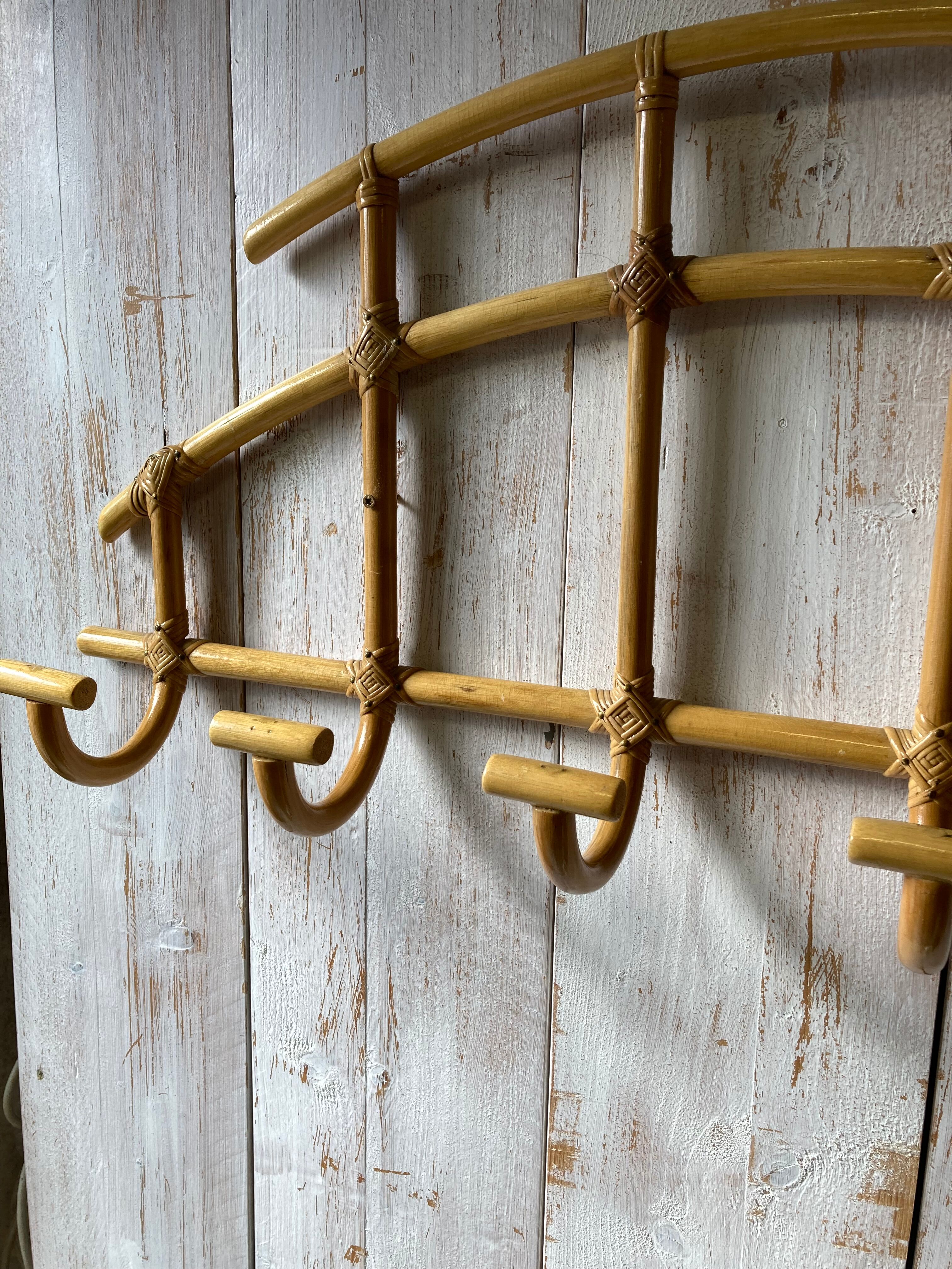 Vintage rattan hook