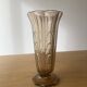 Vase Art déco en verre ambré fumé