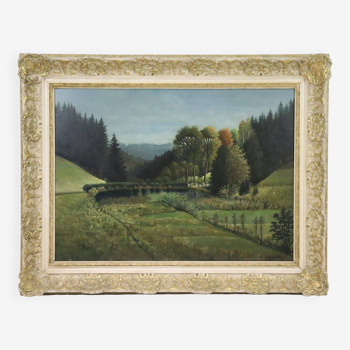 Painting Signed Landscape Oil Painting