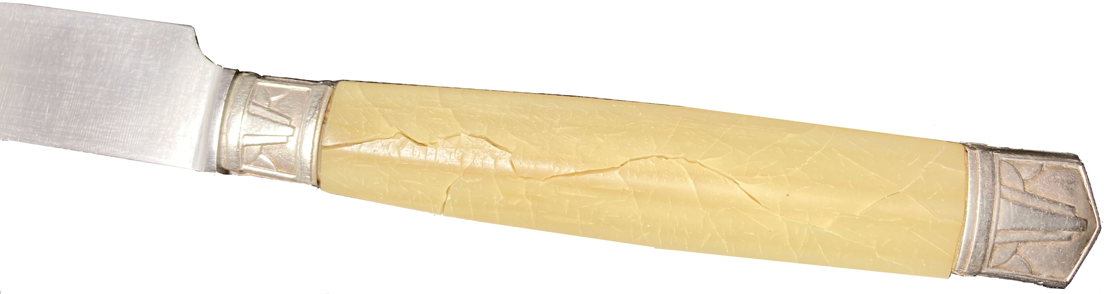 12 antique stainless steel dessert knives