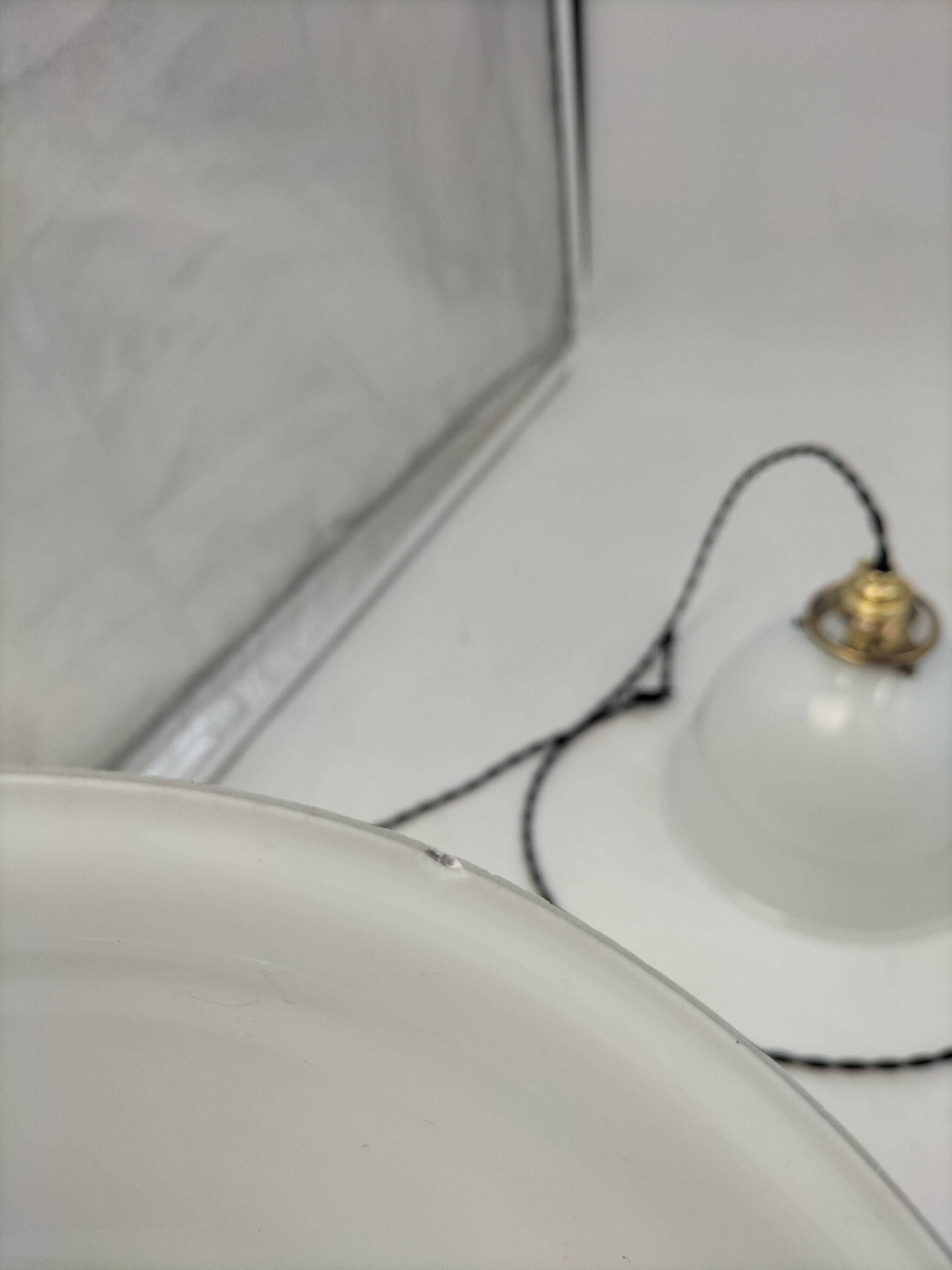 Opaline pendant lights