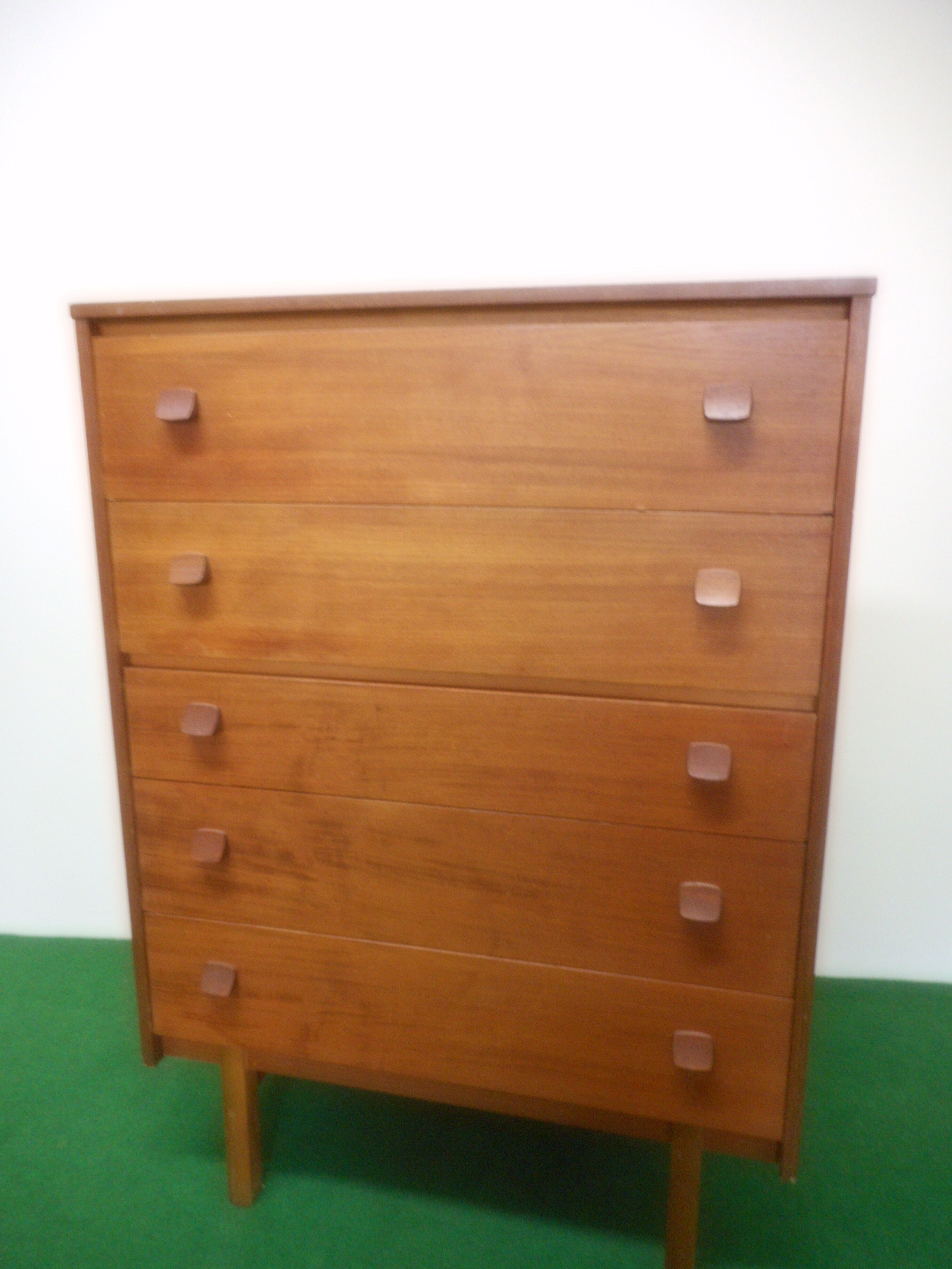 Vintage teak chest of drawers