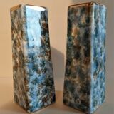 Pair of Limoges porcelain vases speckled decoration