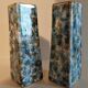 Pair of Limoges porcelain vases speckled decoration