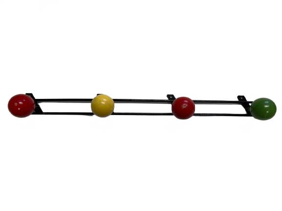Metal coat rack in the style of Féraud