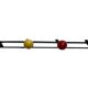 Metal coat rack in the style of Féraud