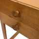Vintage compact desk pinewood 70s design with wooden joints
