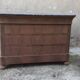 Louis Philippe style chest of drawers 4 drawers gray marble walnut raw wood