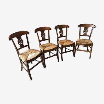 4 straw chairs Suite style Board