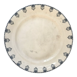 Round dish Terre de Fer A&C model "Rotterdam" late nineteenth