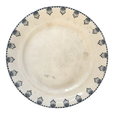 Round dish Terre de Fer A&C model "Rotterdam" late nineteenth