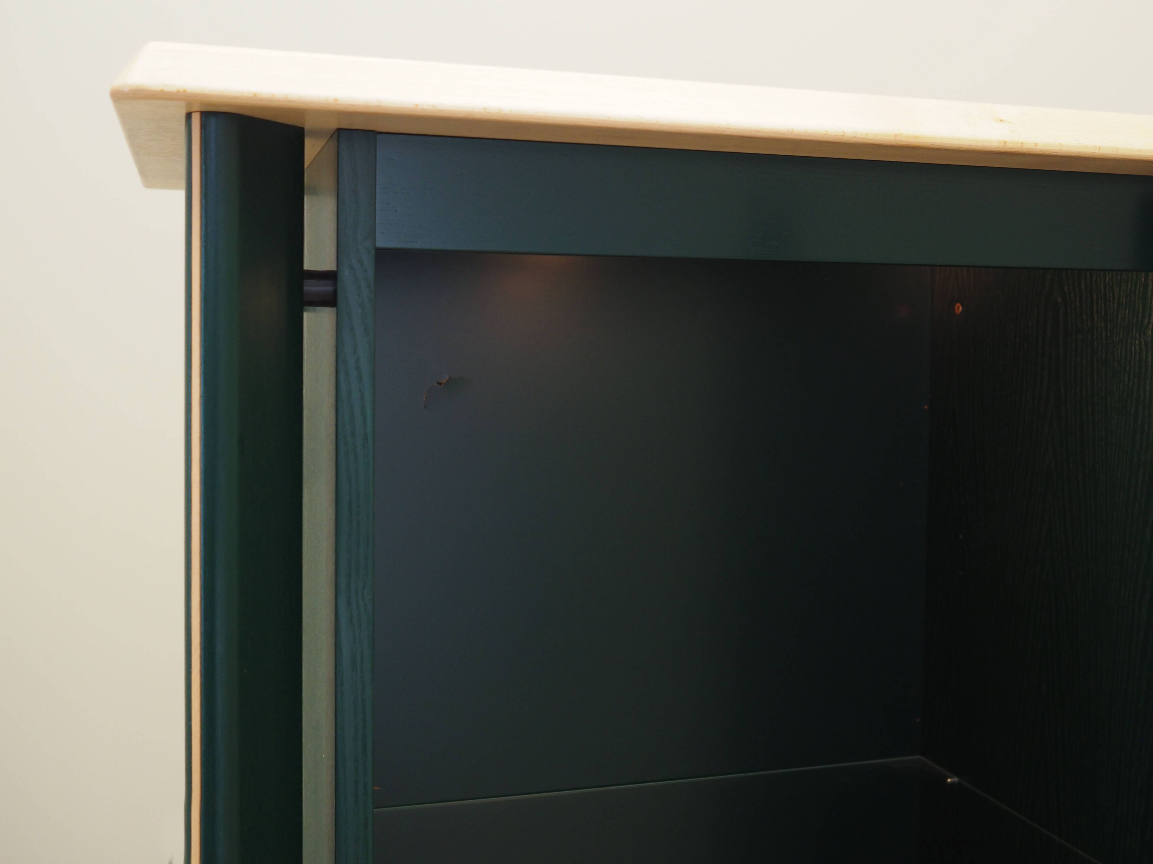 Oak showcase, Danish design, 1980s, production: Denmark