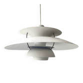 Scandinavian PH5 suspension by Louis Poulsen in metal, Danish design 1970.
