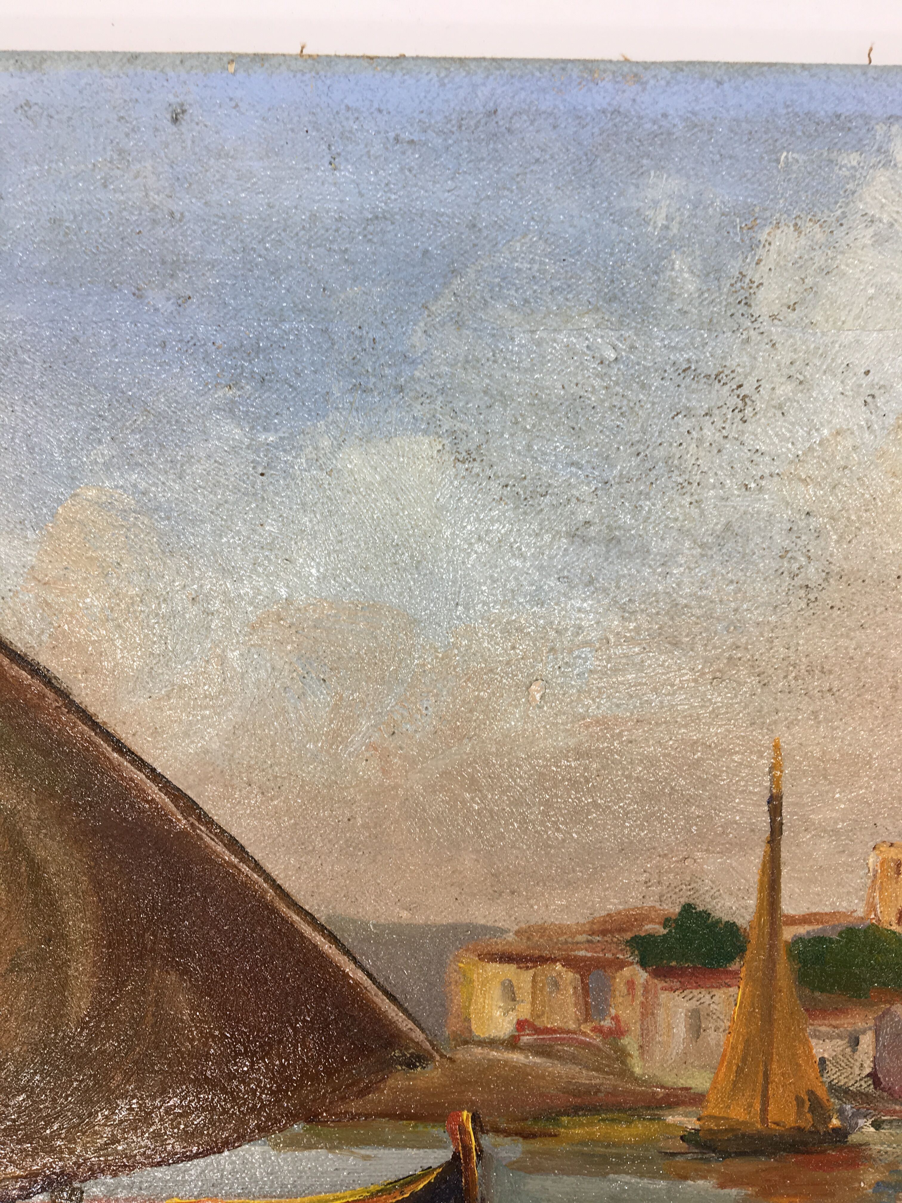 Ancient table, marine, oil on canvas year 70