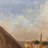 Ancient table, marine, oil on canvas year 70