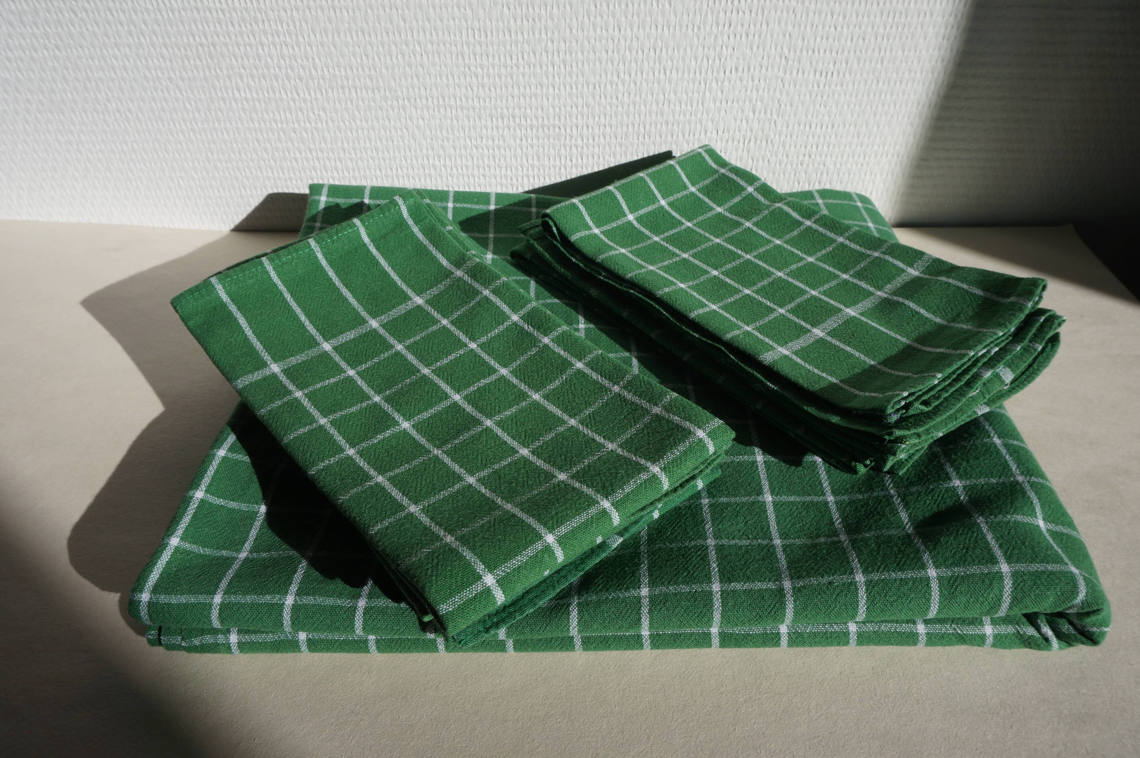 Vintage tablecloth and towels