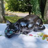 Black ceramic cat