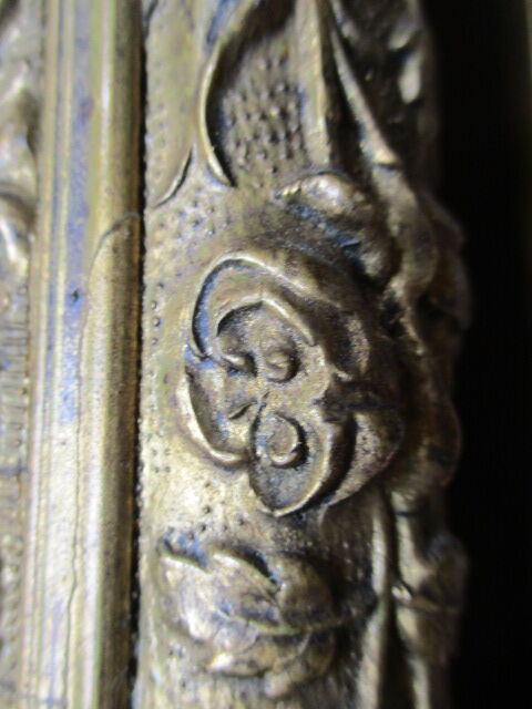 2 antique paintings from the 1700s in golden frame painter De'loste