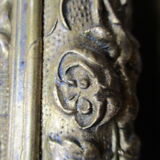 2 antique paintings from the 1700s in golden frame painter De'loste