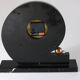 Art deco clock greyhound, marble and copper