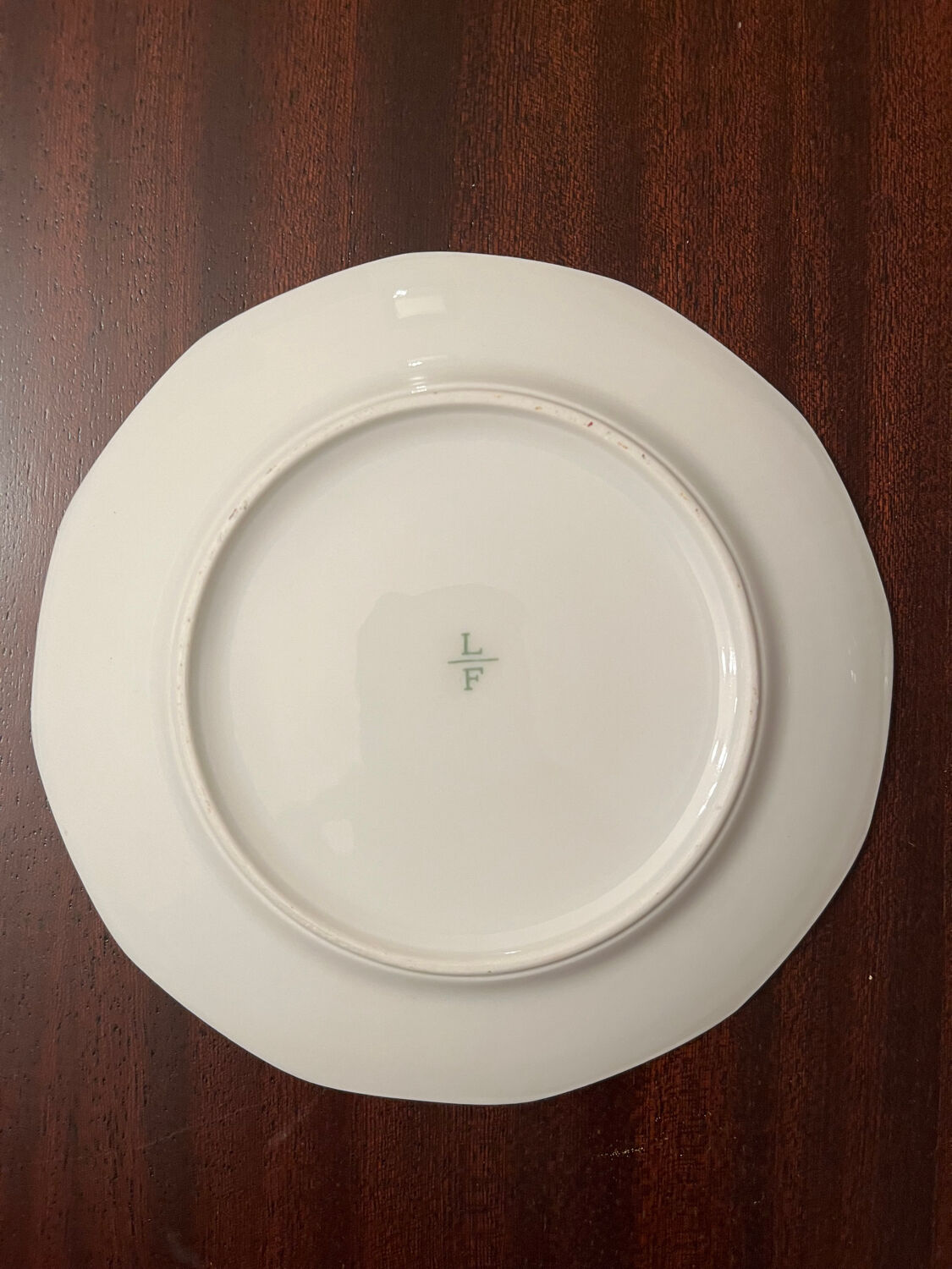 Pie dish & dessert plates