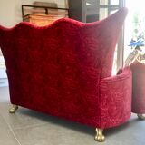 2-seater bretz lucky sofa with matching pouf