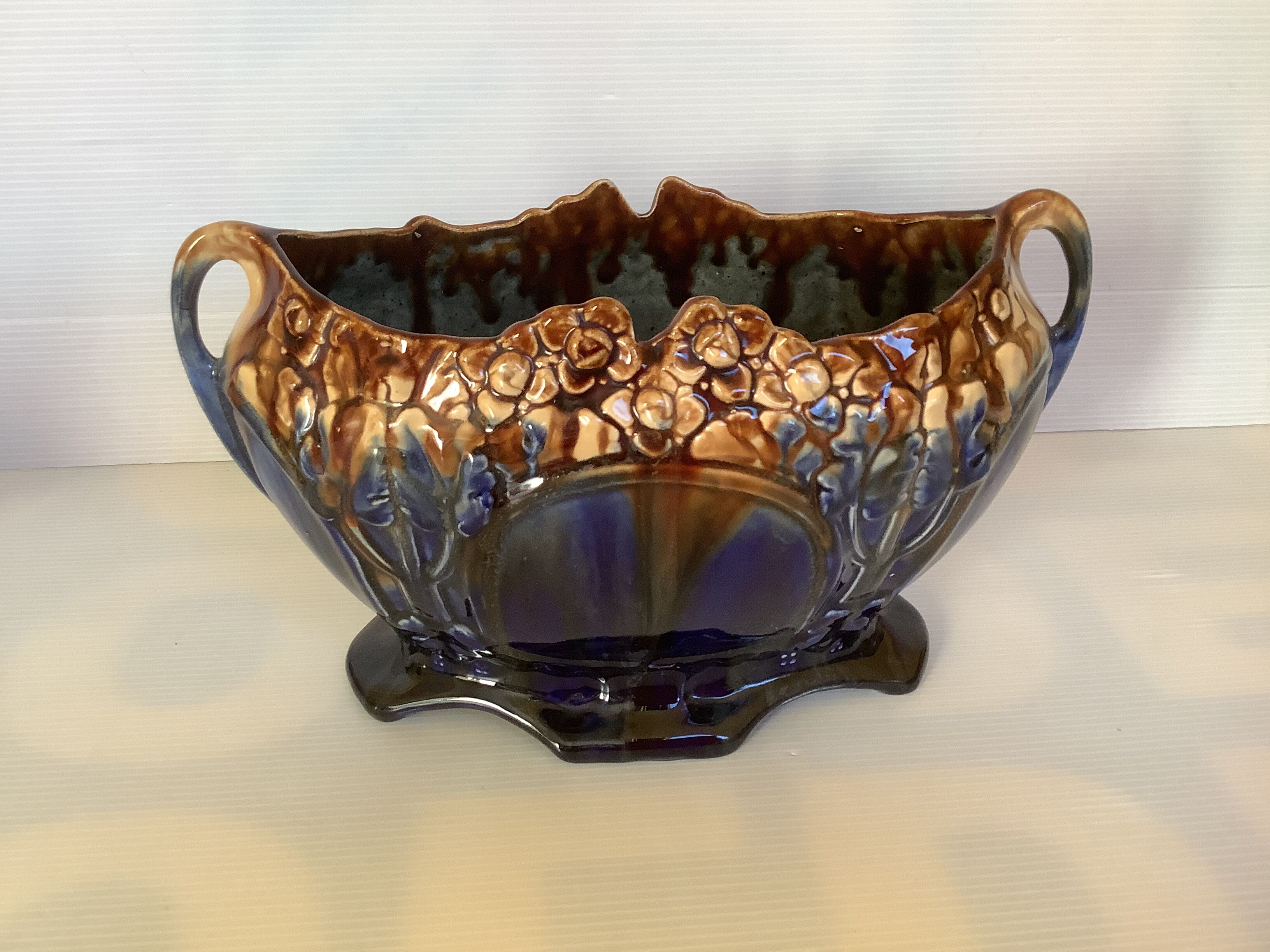 Old earthenware planter vase Belgium