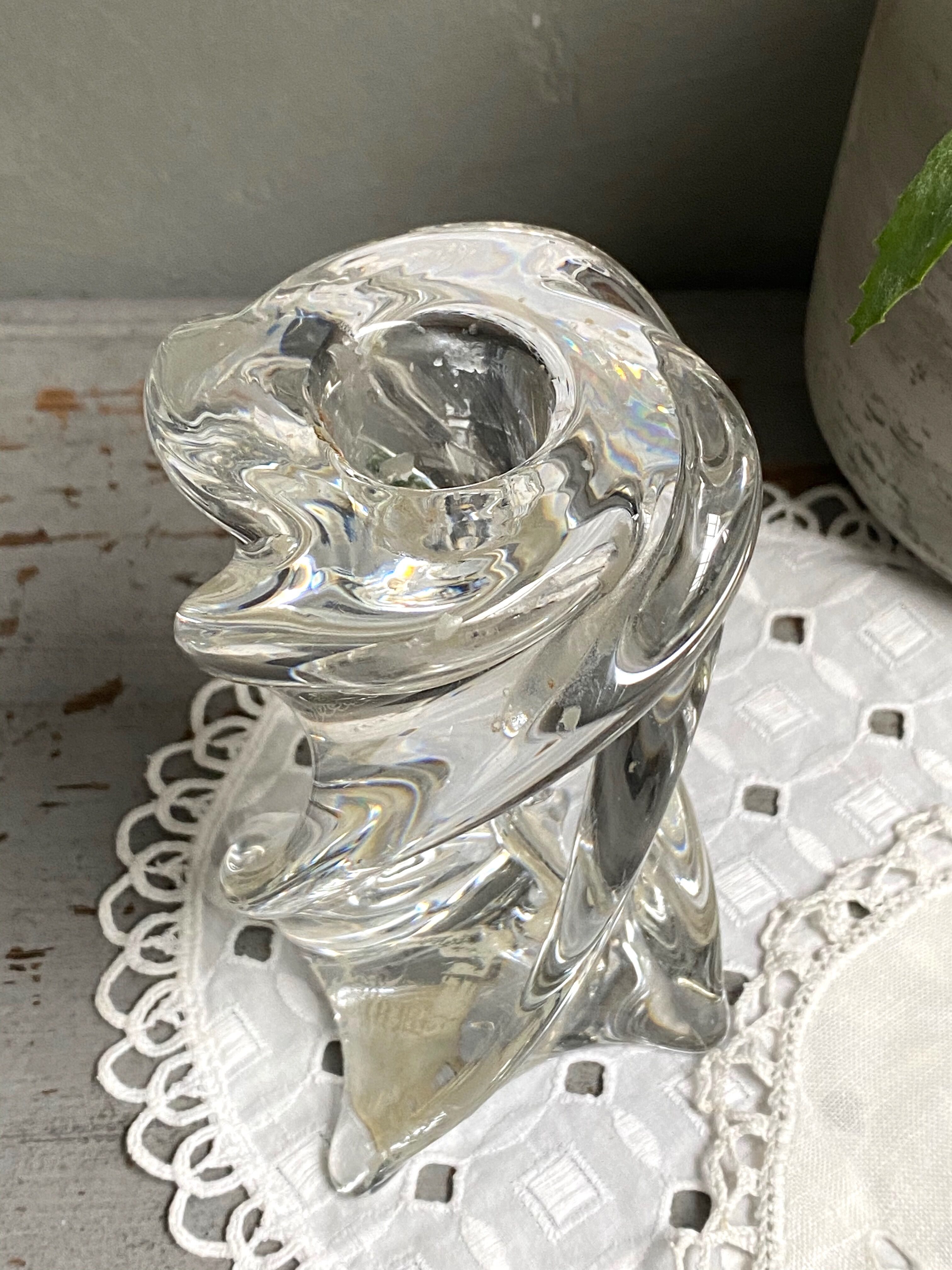 Crystal candle holder