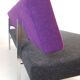 Sofa bed Gijs van der Sluis purple anthracite kvadrat wool upholstery
