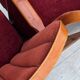 1950s, Danish theater armchairs, furniture velour, original condition.