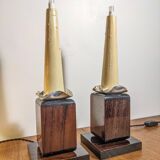 Two Art Deco night lights by Louis Prodhon 1930