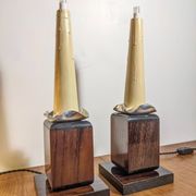 Two Art Deco night lights by Louis Prodhon 1930