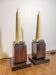 Deux lampes veilleuses Art Déco par Louis Prodhon 1930