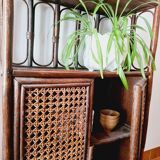 Rattan shelf
