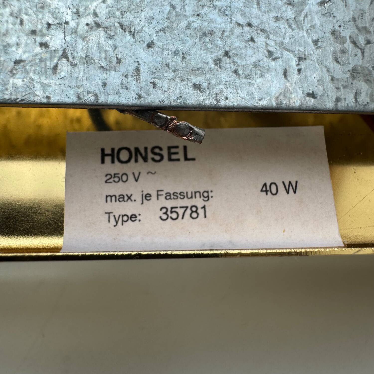 Vintage Honsel Leuchten Wall Lamp