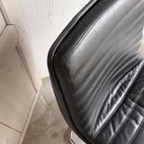 Fauteuil vintage cuir noir